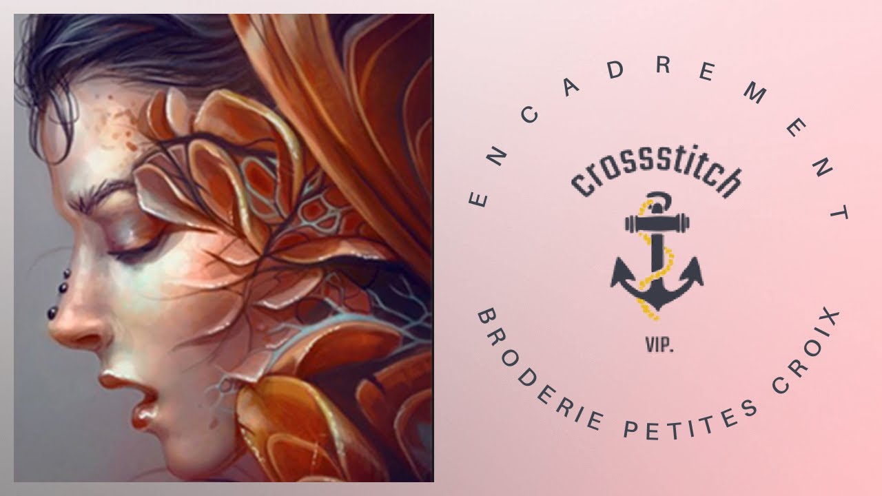 ENCADREMENT BRODERIE point de croix de la boutique VIP CROSSSTICH