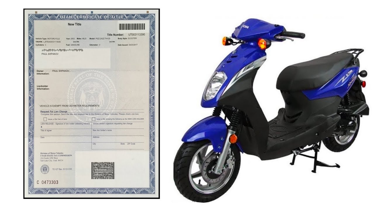 How to get a replacement title for your scooter