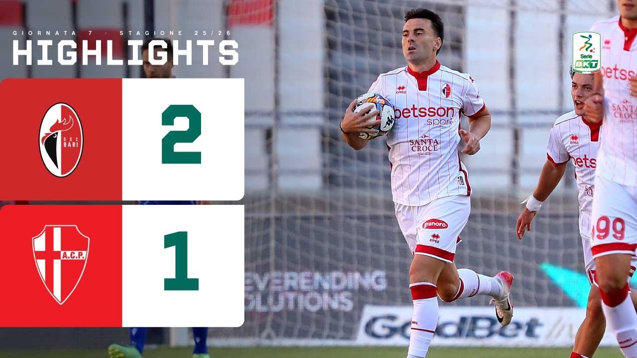 Bari-Padova 2-1 | Il Bari trova in rimonta i primi 3 punti stagionali | HIGHLIGHTS Serie BKT