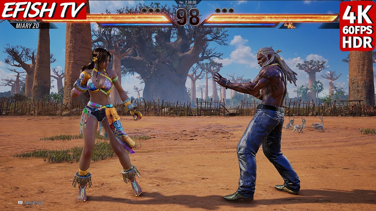 Миари Зо против Лероя Смита (самый сложный ИИ) - Tekken 8