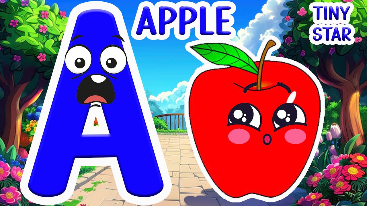 Learn Phonics  for Toddlers | First Words for A for Apple 🍎 |Videos for Kids | English Rhyme