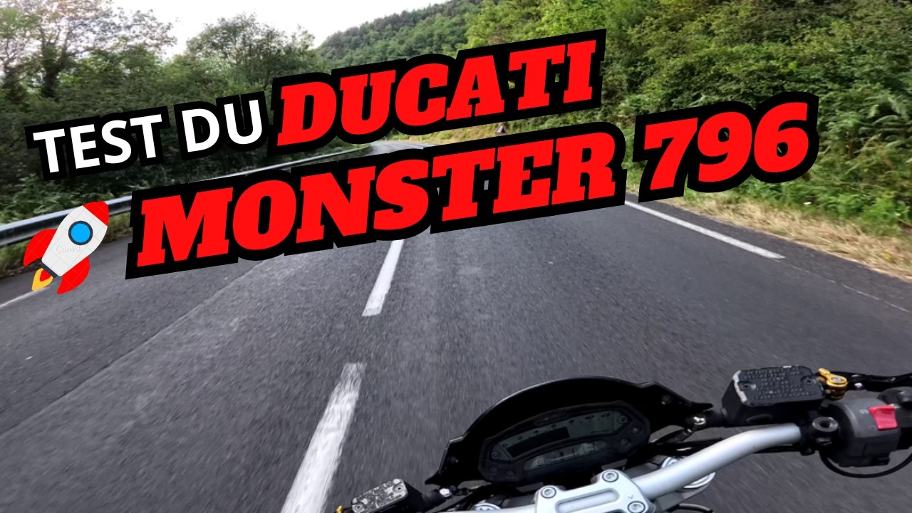 TEST DU DUCATI MONSTER 796 🚀🔥JE NE M'ATTENDAIS PAS  À ÇA !