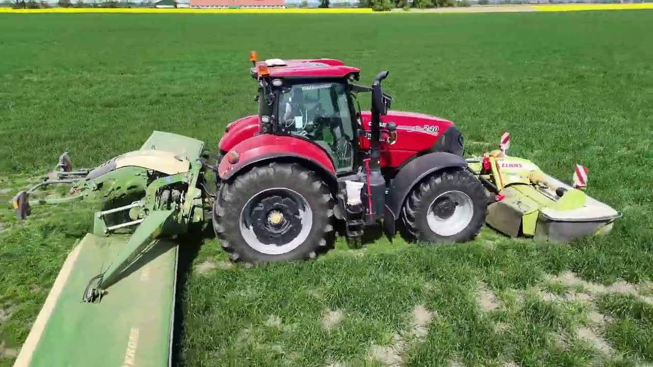 Grünroggen und Gras häckseln 2025 im Oderbruch Teil 2 Claas Jaguar 940 Siloschlauch Fahrsilo