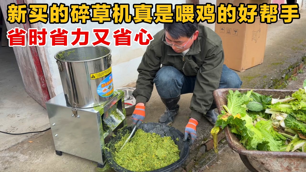 养鸡必备的神器真好用，省时省力又省心，再也不用人工砍草了