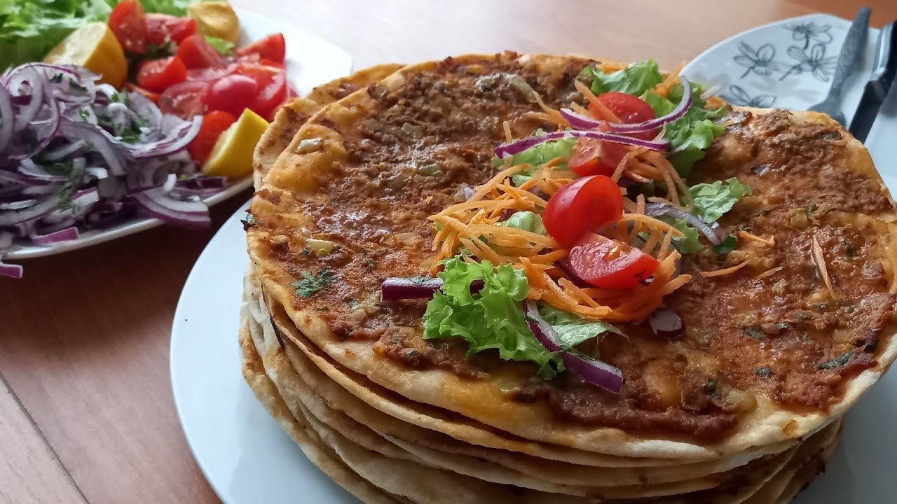 Лахмаджун - турецкая пицца!!!Вкуснее не придумаешь!!!///Lahmajun-Turkish pizza!!!/ Delicious!!!
