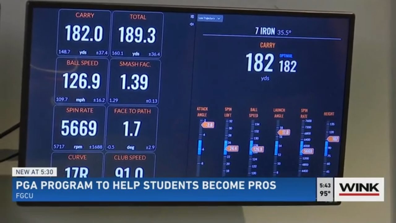 Golf Management Program at FGCU using cutting-edge tech