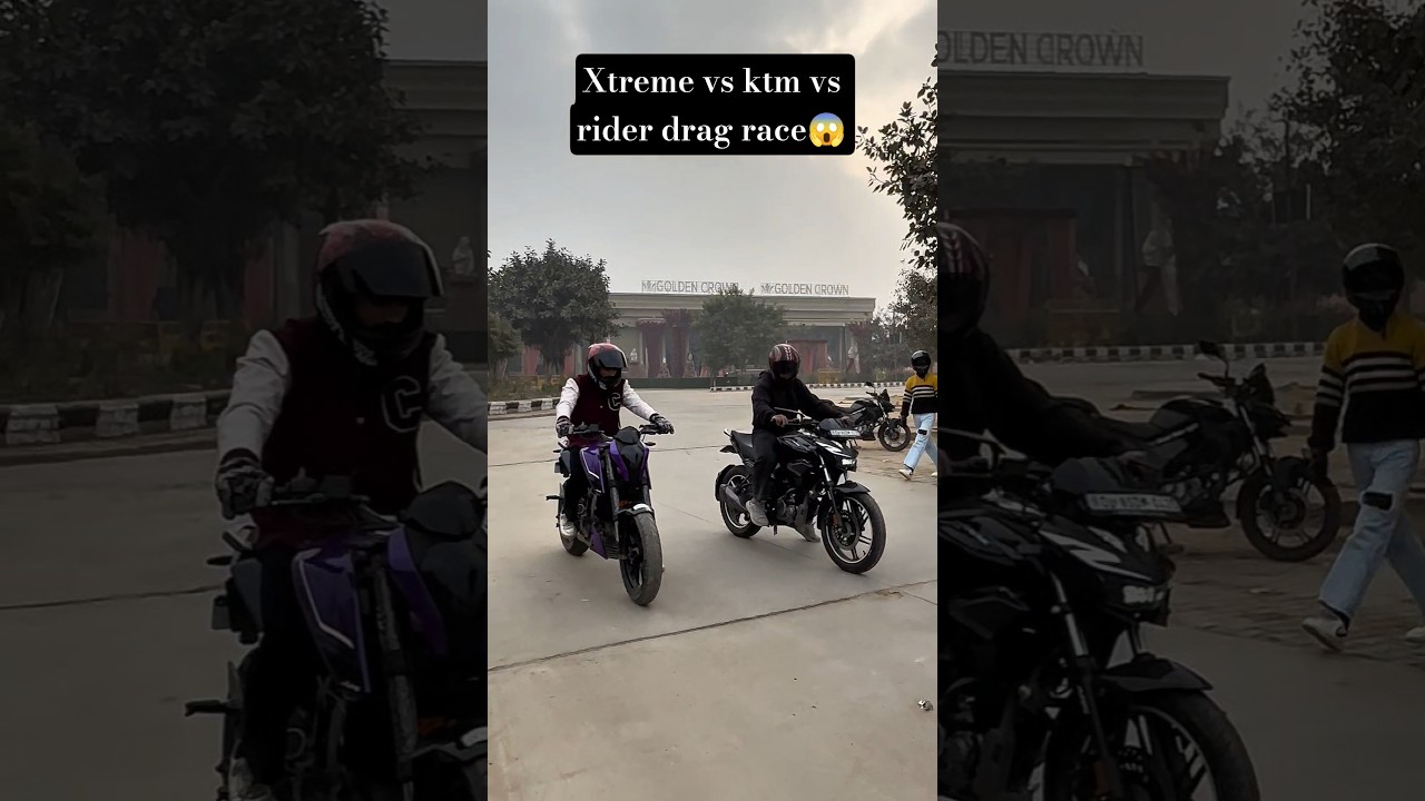 xtreme vs ktm vs rider drag race 😱 