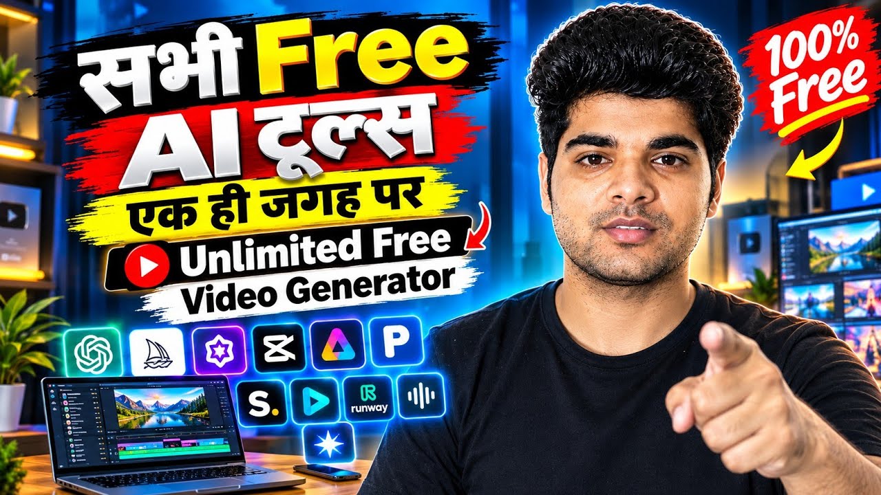 सभी FREE AI Tools एक ही जगह 😱 | Unlimited Video Generator