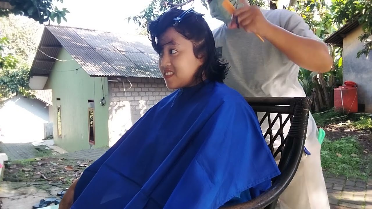 Haircut very longhair to very short - 190725