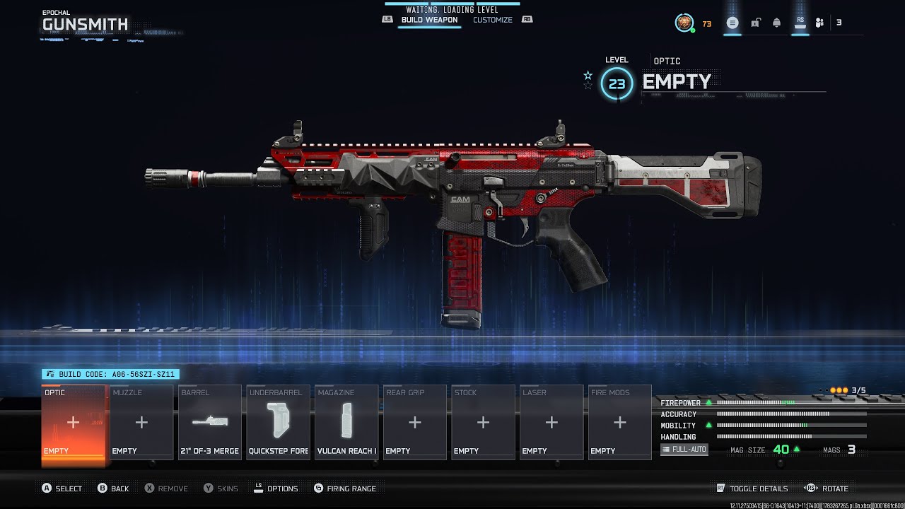 CoD BO7 Black Ops 7 & Warzone - Blueprint - Assault Rifle - Peacekeeper Mk1 - Epochal - Weapon