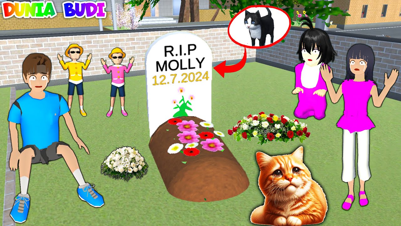 Yuta Mio Menangis Kucing Kesayangan Mati Ditabrak Motor Sport😭😱 | Sakura School Simulator