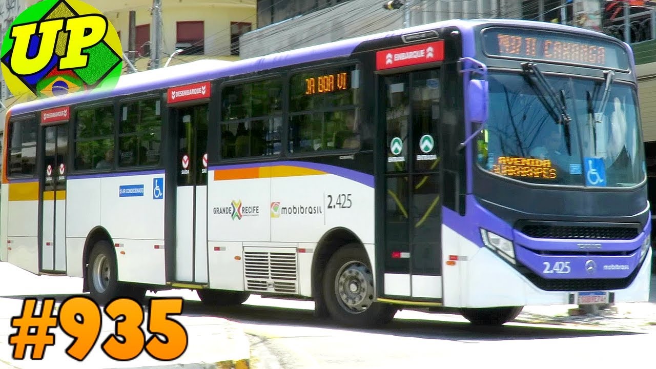 #935 - ÔNIBUS RECIFE - Rua Siqueira Campos - Muitos ônibus no Centro do Recife