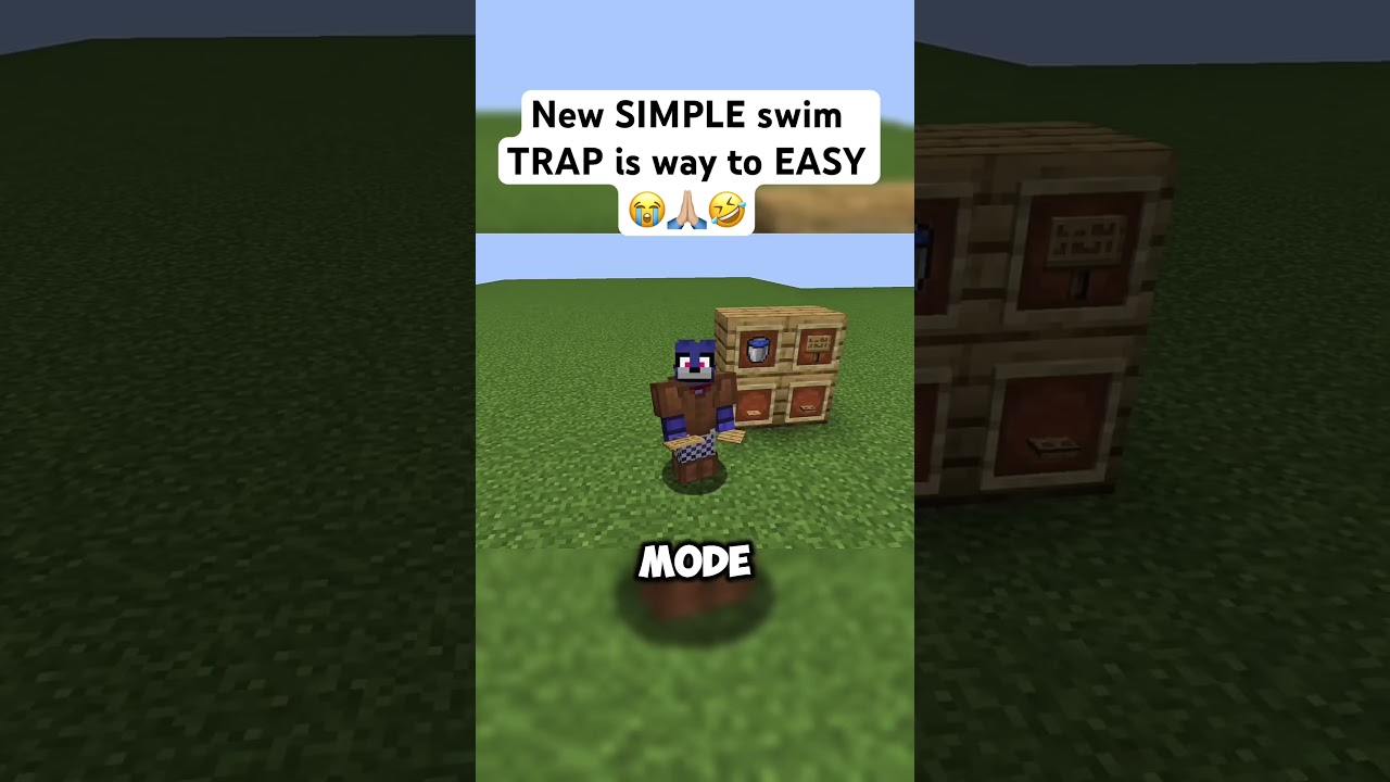 Эта ЛОВУШКА на самом деле РАБОТАЕТ ТАК ХОРОШО #minecraft #gaming #fyp