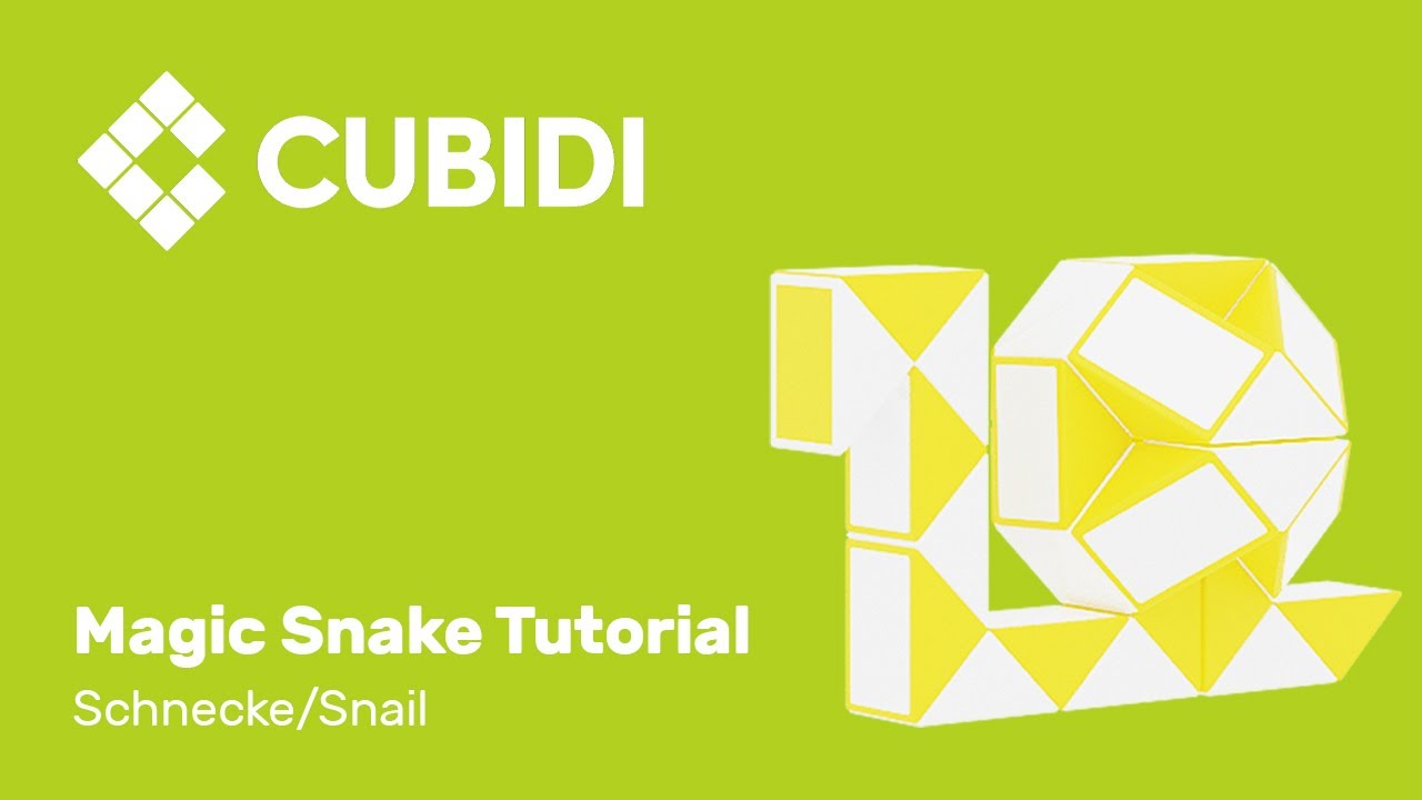 CUBIDI Magic Snake Tutorial – How To – 36 – Anleitung Schnecke Magic Snake Puzzle