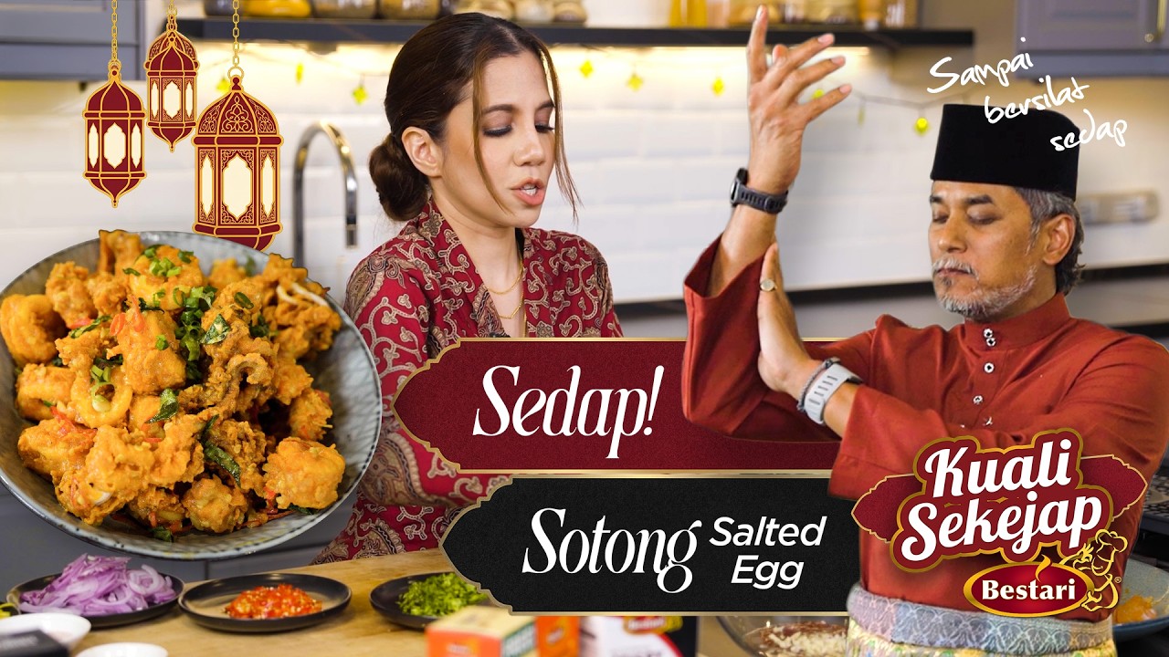 EP 2 | Kuali Sekejap x Bestari | KJ dan Anis masak Salted Egg Crispy Squid Chicken Mango Sauce 🍳🍗