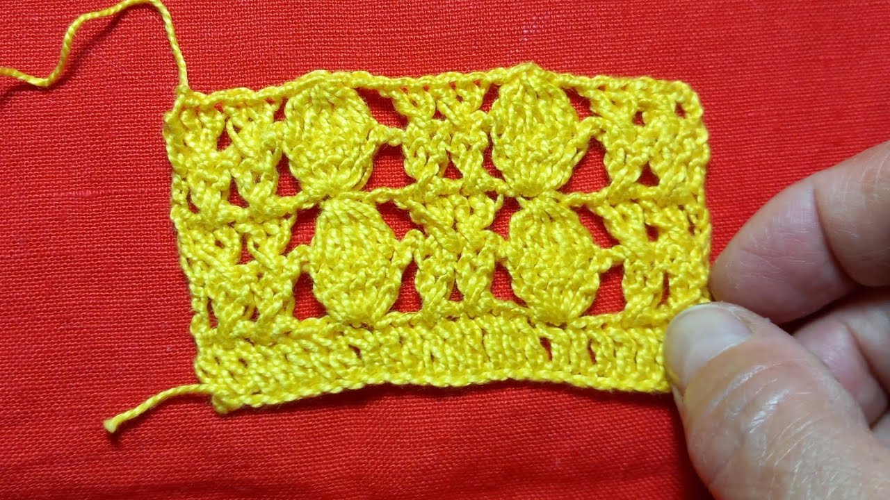 #Crochet pattern, beautiful for #beginners, only two lines 