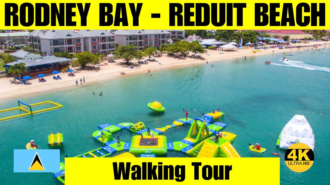 Walking Tour Rodney Bay - Reduit Beach before Jazz Festival 2024 St Lucia