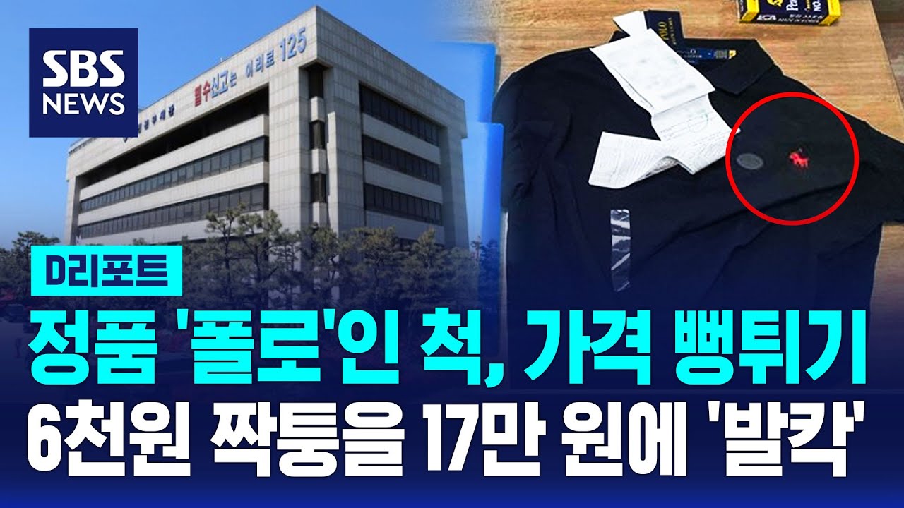 6천 원짜리가 17만 원으로…'짝퉁 폴로' 5만 장 적발 / SBS / #D리포트