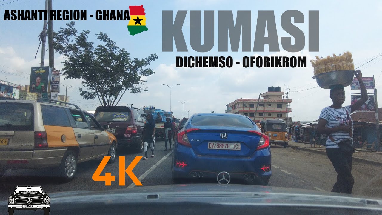 Kumasi Dichemso Drive To Oforikrom Road Drive Via Aboabo 4K