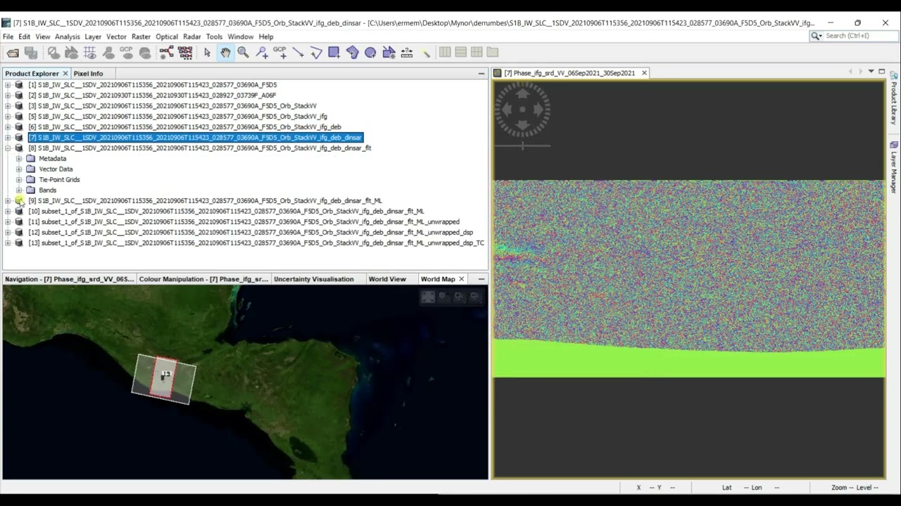 Análisis de Movimiento de Masas con Interferometría de Radar de Apertura Sintética