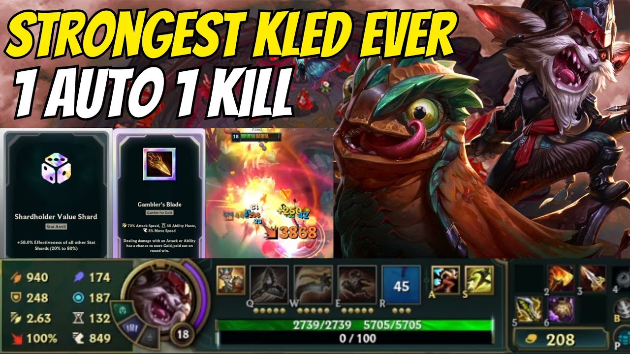 1 Auto = 1 Shot 💥 100% HP Deleted | Strongest Kled EVER | A to Z