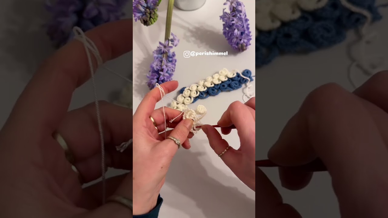 Mekik görünümlü tığ motif modeli🩵