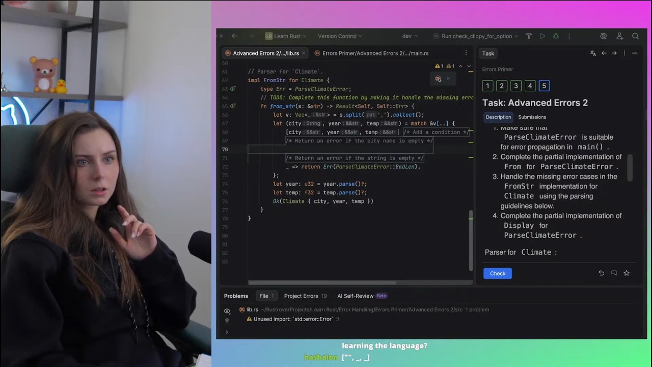 LIVE: Learning Rust Error Handling: Results, Panics & Custom Errors