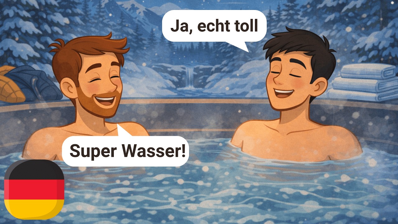 10 Simple German Dialogues (With Subtitles) | A1-A2 | Mountain Vacation