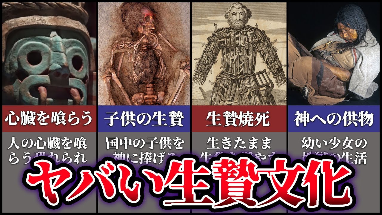 【ゆっくり解説】恐ろしすぎる　世界の生贄文化５選