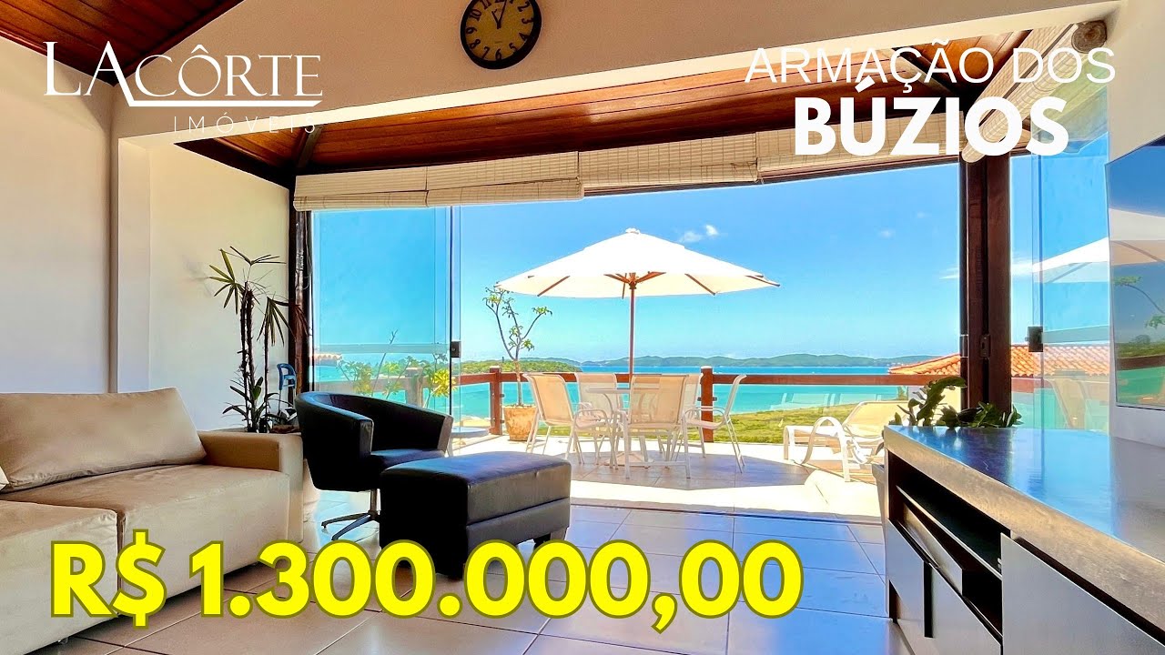 BÚZIOS: OPORTUNIDADE VISTA MAR EM CONDOMÍNIO PÉ NA AREIA, CASA DE PRAIA TIPICAMENTE BUZIANA!