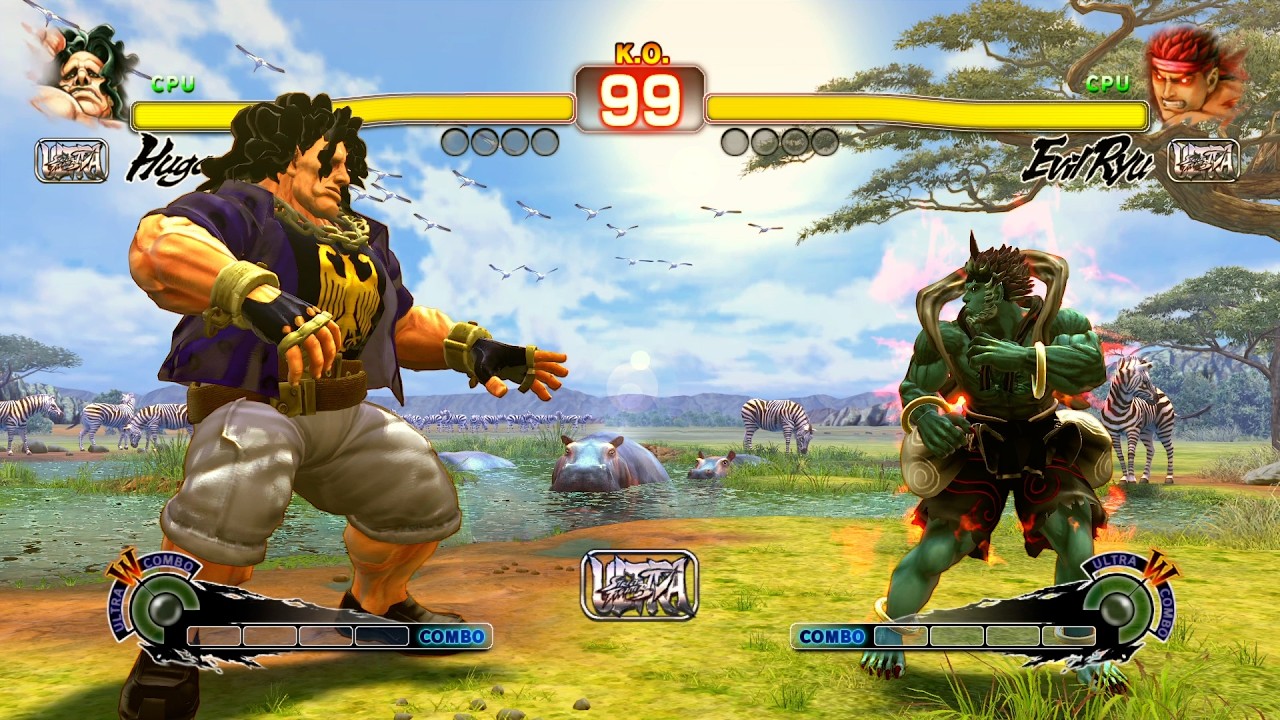 Hugo vs Evil Ryu Street Fighter 4!
