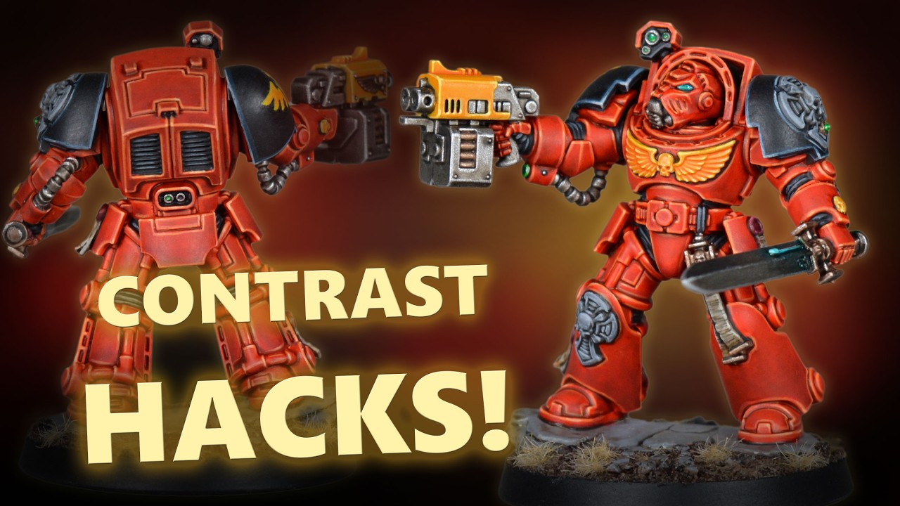 Contrast Hacks! Painting a Blood Angels Terminator for Warhammer 40,000 | Tutorial