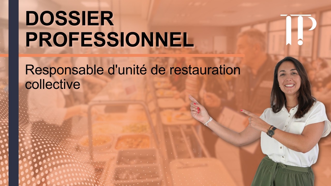 Dossier professionnel du Responsable d'unité de restauration collective (RURC)