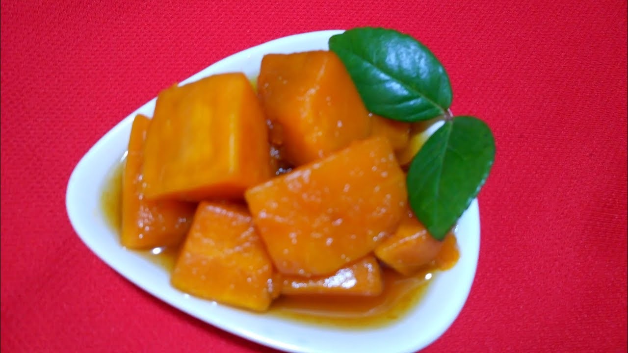 Postre con 4 ingredientes🎃 Zapallos en almibar