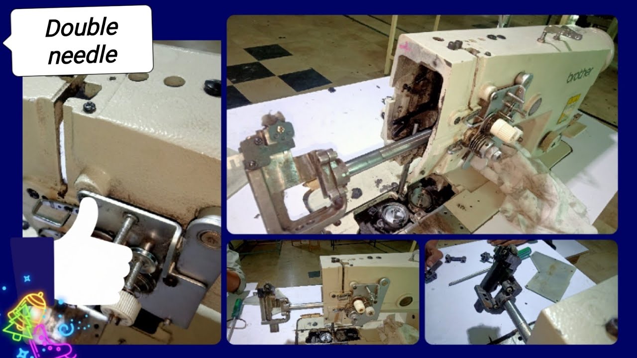 How to change needle bar assembly in double needle machine