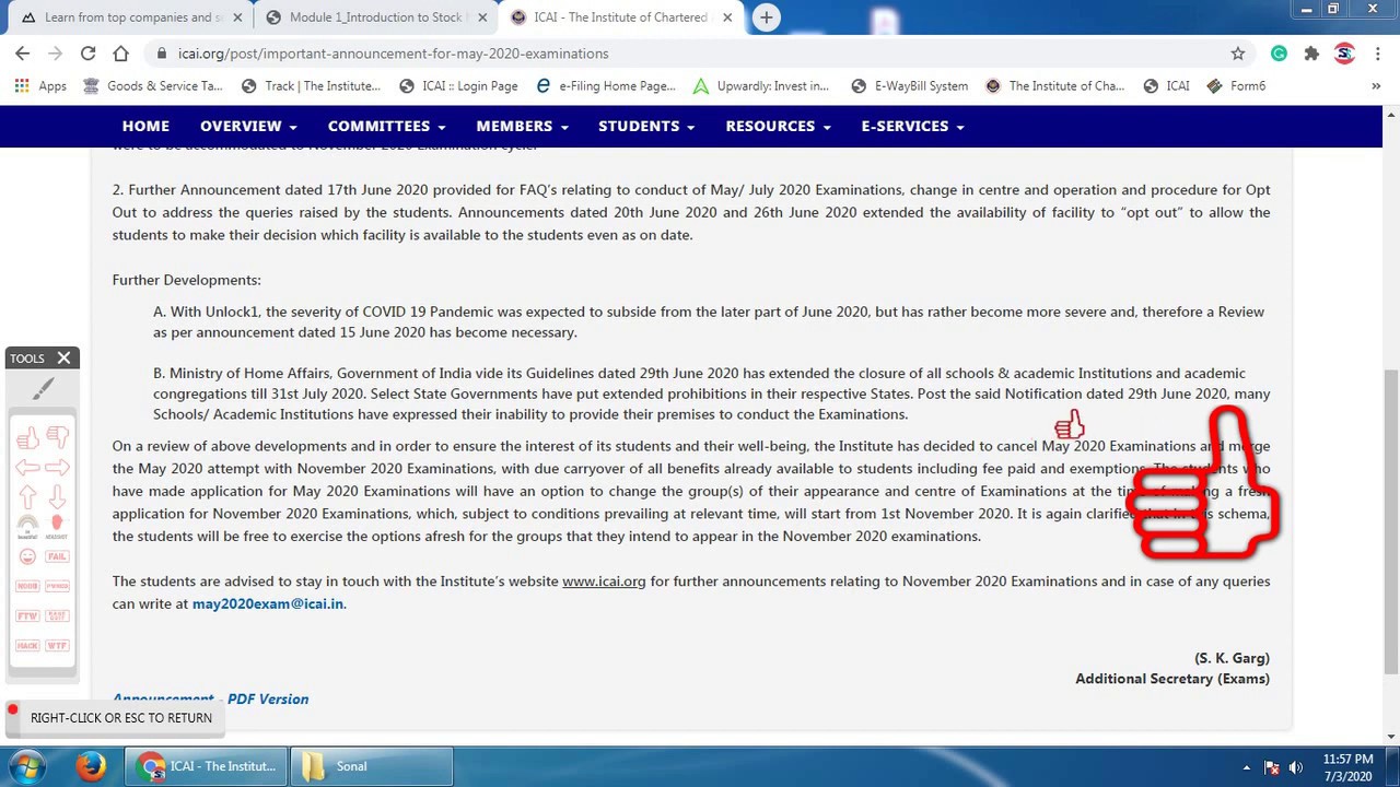 CA Exam CANCELLED!!!!!!!!!!!