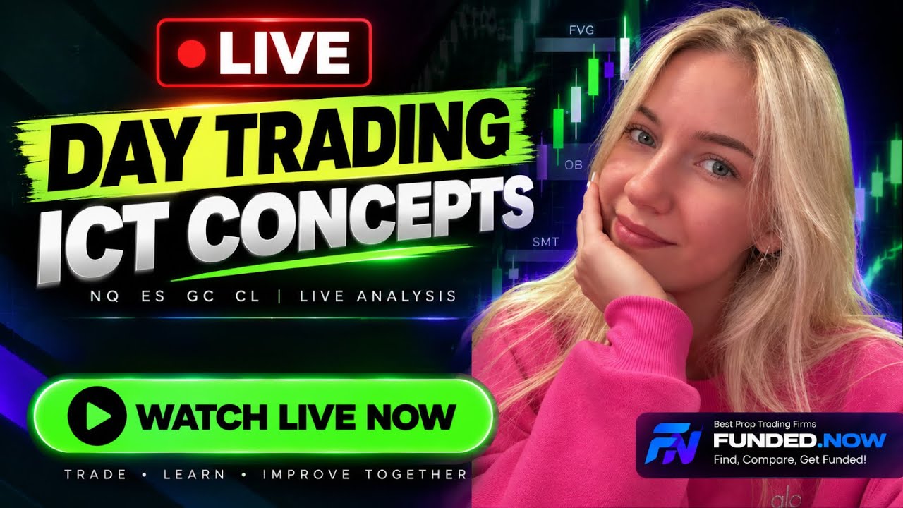 🔴LIVE Day Trading Futures | ES NQ | ICT Concepts | Oct 7