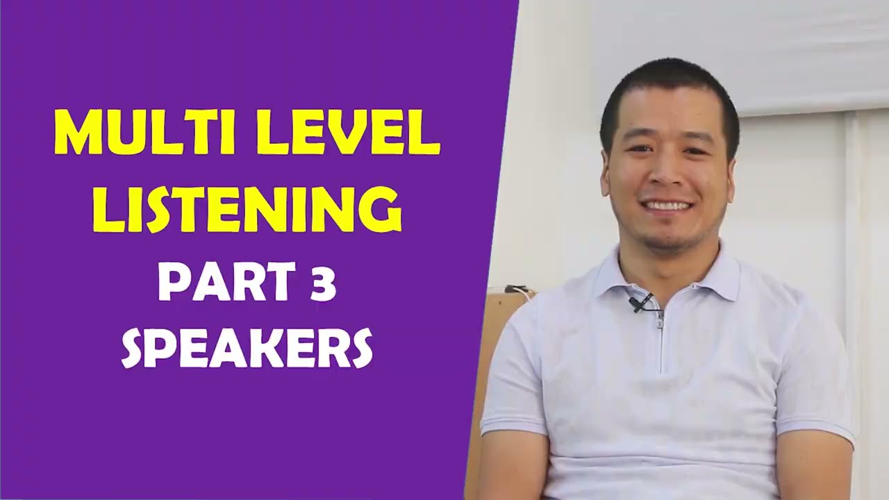 Multi level testiga tayyorlanish. Listening part 3. 