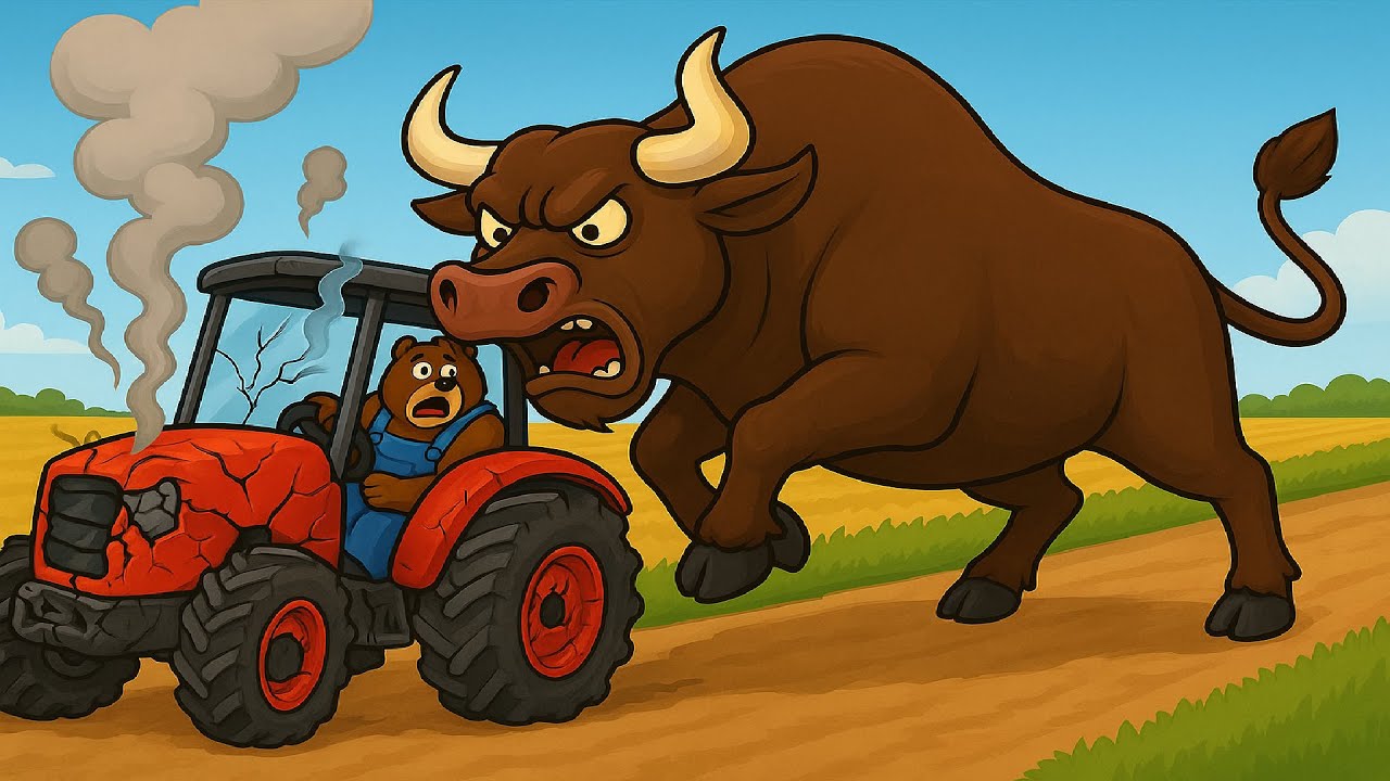 The Red Tractor and the Wrath of the Giant Buffalo &ndash; What Made It So Angry? | Farm Work