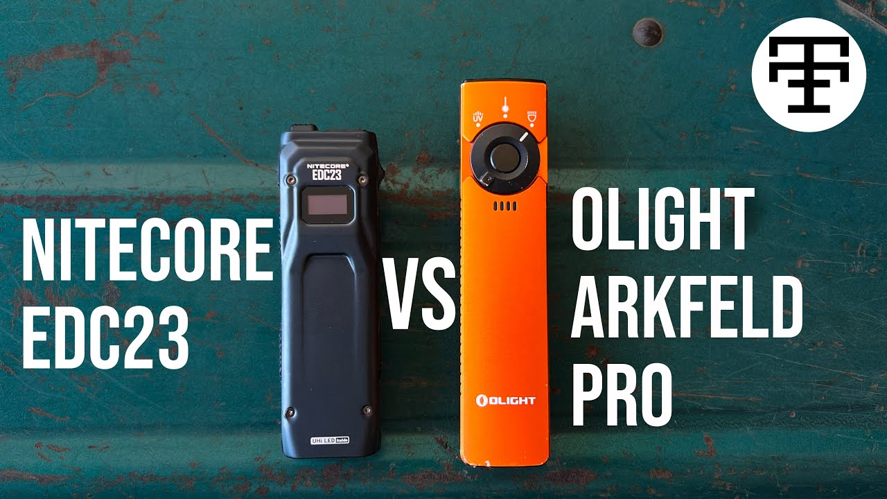 Nitecore EDC23 против Olight Arkfeld Pro Light