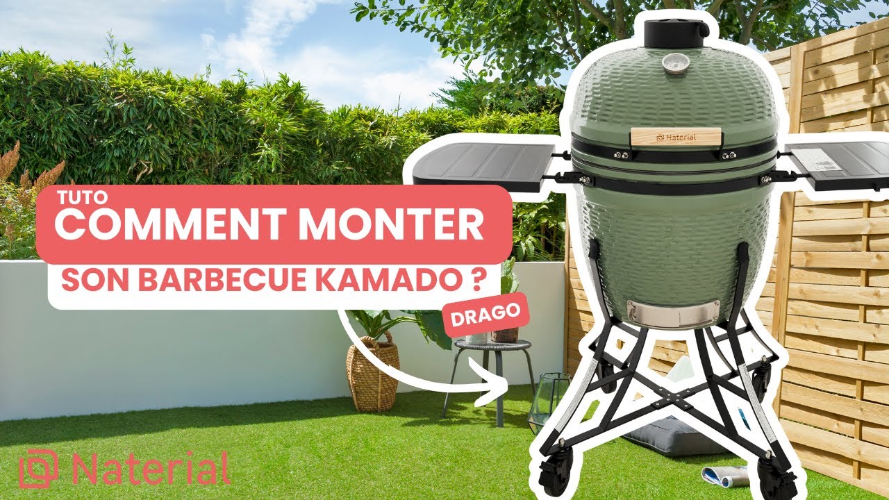 🛠 TUTO | Montage Kamado Céramique Charbon Naterial Drago Noir ou Kaki | Guide Complet et Facile