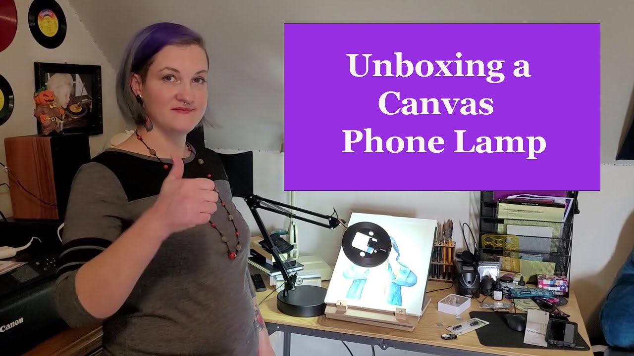 Canvas Phone Lamp/Ring Light Unboxing & Artist Review