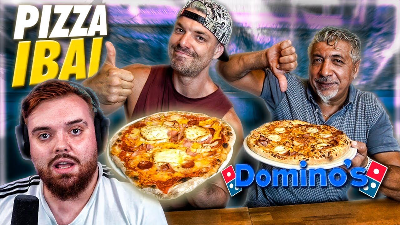 PROBANDO la PIZZA de IBAI LLANOS con PINO PRESTANIZZI! 🍕IBAI DOMINOS Vs PINO CASERA🍕¿CUAL ES MEJOR?