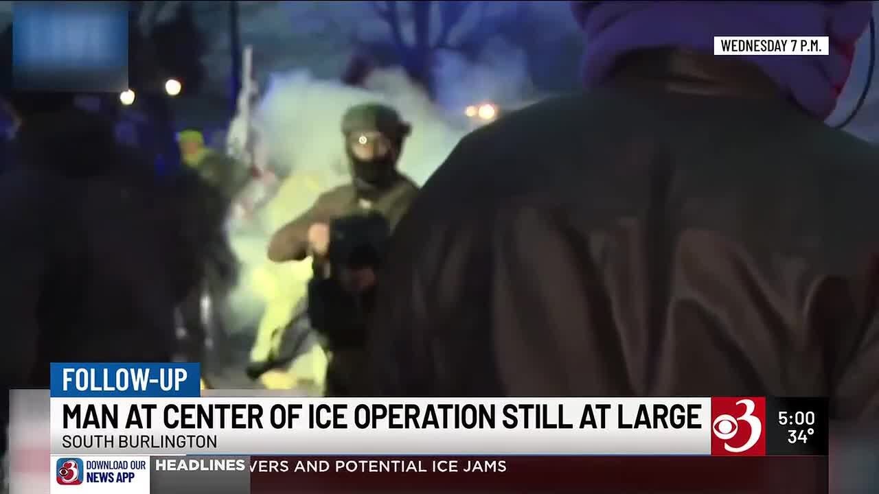 Подозреваемый в операции ICE в Южном Берлингтоне остается на свободе; губернатор назвал тактику а...