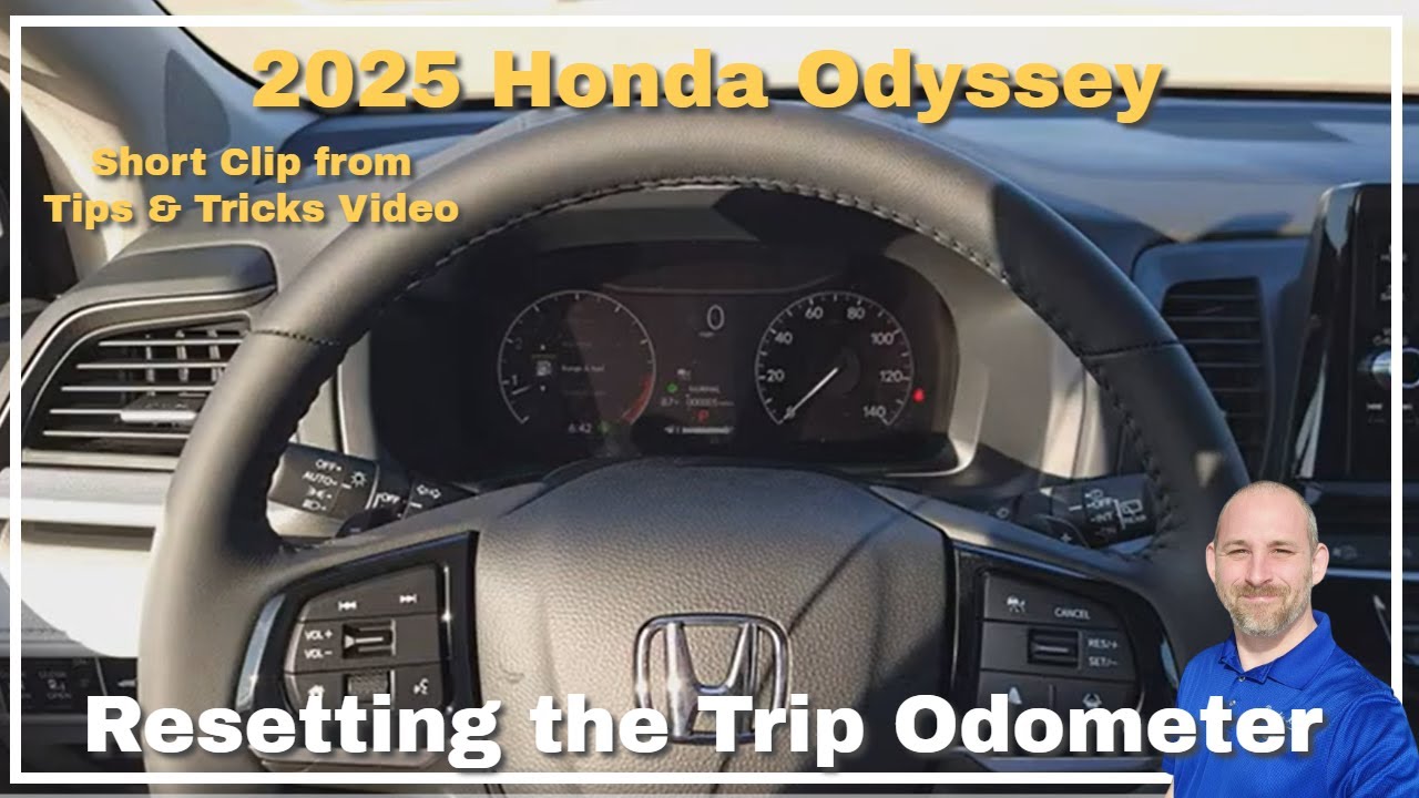 Как сбросить счетчик пробега на Honda Odyssey 2025 года выпуска