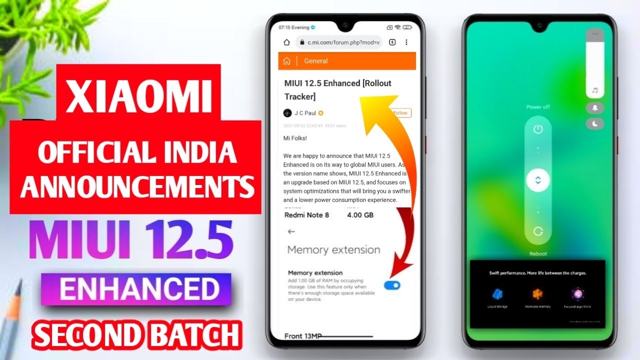 OFFICIAL - MIUI 12.5 Enhanced Update Second Batch Devices List & Time Table | MIUI 12.5 Enhanced