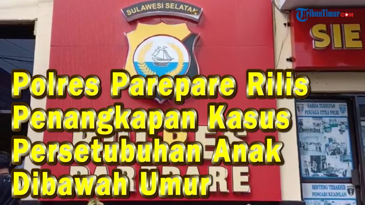 Polres Parepare Rilis Penangkapan Kasus Persetubuhan Anak Dibawah Umur.
