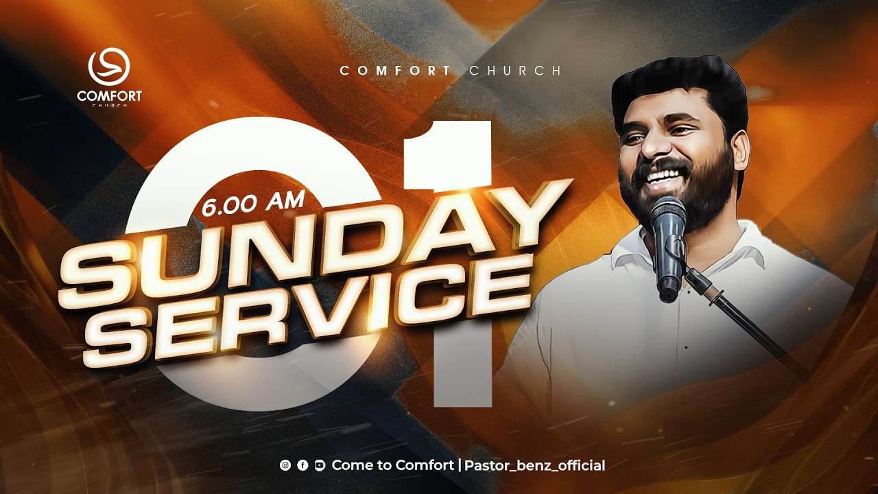LIVE |  SUNDAY 1st SERVICE | 15 MARCH 2026 | PASTOR BENZ | COMFORT CHURCH