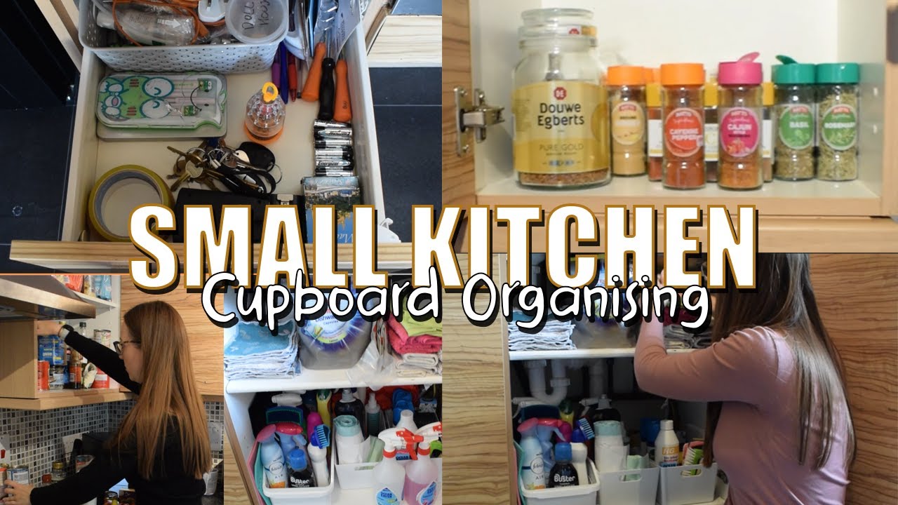 Cleaning, Organising & Decluttering My Kitchen Cupboards | Small Kitchen