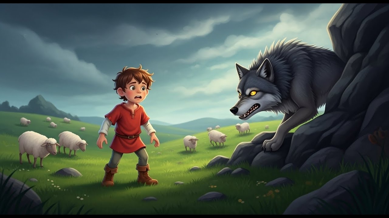 The Boy Who Cried Wolf 🐺 – Best Bedtime Moral Story for Kids 🌙✨